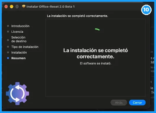 Office-Reset terminado correctamente